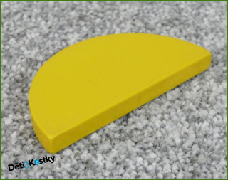 Lego® Duplo® Podložka/Destička 2x4 Nízká Žlutá Plochá Půlkulatá