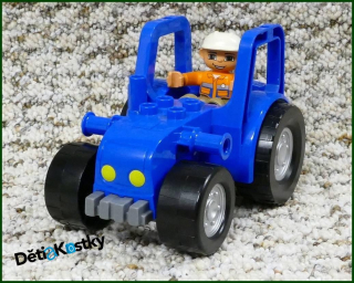 Lego® Duplo® Traktor Velký Modrý (Žlutá Světla)