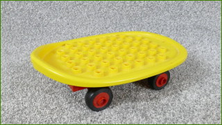 Lego Duplo skate s velkým vozíkem - vadná připojení na vozíku