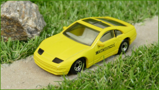 Angličák Matchbox Nissan 300 ZX - zapadlá přední náprava