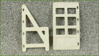 Lego Duplo dveře - rozteč připojení 7,5 cm, rozměr 5,5x10cm - horší stav
