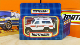 Autíčko Angličák Matchbox MB-35 - 4x4 Chevy Blazer II - Prasklinka Plastového Obalu