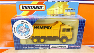 Anglilčák Matchbox Autíčko K-139 - Superkings - Iveco Tipper Truck