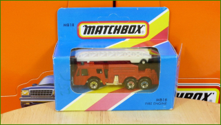 Matchbox Model Autíčka MB18 - Fire Engine