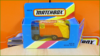 Matchbox Model Autíčka MB36 - Refuse Truck