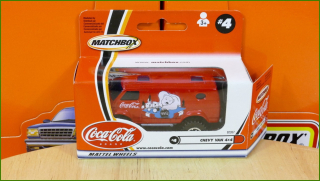 Matchbox Model Autíčka Coca-Cola No.4 - Chevy Van 4x4