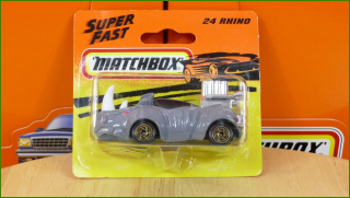 Matchbox Model Autíčka Super Fast No.24 - Rhino