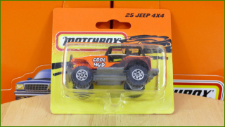 Matchbox Model Autíčka No.25 - Jeep 4x4
