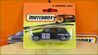 Matchbox Model Autíčka No.4 - London Taxi (neotevřeno)