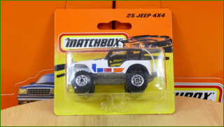 Matchbox Model Autíčka (Made in China) No.25 - Jeep 4x4