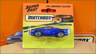 Matchbox Model Autíčka (Made in Thailand) No.26 - Jaguar XJ220 (neotevřeno)