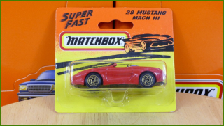 Matchbox Model Autíčka (Made in Thailand) No.28 - Mustang Mach III (neotevřeno)