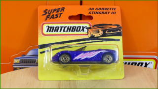 Matchbox Model Autíčka (Made in Thailand) No.38 - Corvette Stingray III (neotevřeno)