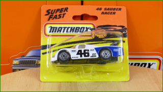 Matchbox Model Autíčka (Made in China) No.46 - Sauber Racer (neotevřeno)