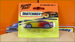 Matchbox Model Autíčka (Made in Thailand) No.54 - Mazda RX-7 (neotevřeno)