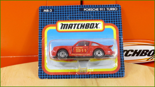 Matchbox Model Autíčka (Made in Thailand) MB-3 - Porsche 911 Turbo