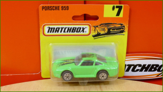 Matchbox Model Autíčka (Made in China) No.7 - Porsche 959