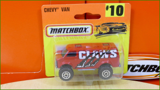 Matchbox Model Autíčka (Made in Thailand) No.10 - Chevy Van