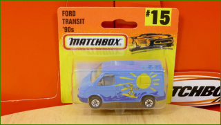 Matchbox Model Autíčka (Made in China) No.15 - Ford Transit ´90s