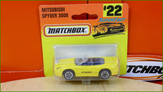 Matchbox Model Autíčka (Made in Thailand) No.22 - Mitsubishi Spyder 3000