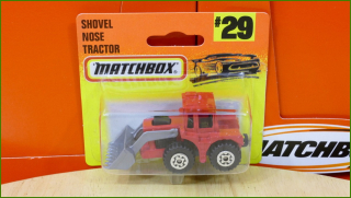 Matchbox Model Autíčka (Made in China) No.29 - Shovel Nose Tractor