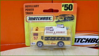 Matchbox Model Autíčka (Made in China) No.50 - Auxilliary Power Truck
