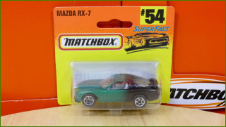 Matchbox Model Autíčka (Made in Thailand) No.54 - Mazda RX-7