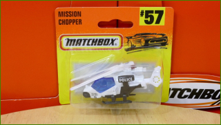 Matchbox Model Autíčka (Made in Thailand) No.57 - Mission Chopper