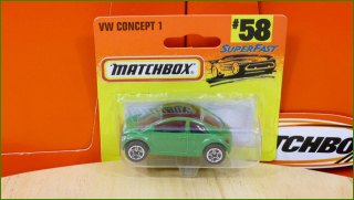 Matchbox Autíčko (Made in Thailand) No.58 - VW Concept 1