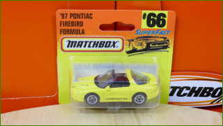 Matchbox Autíčko (Made in Thailand) No.66 - ´97 Pontiac Firebird Formula