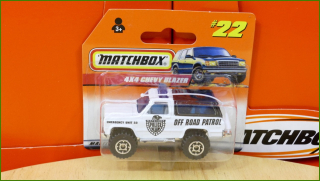 Matchbox Autíčko (Made in Thailand) No.22 - 4x4 Chevy Blazer