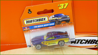 Matchbox Autíčko (Made in China) No.37 - ´70 Boss Mustang