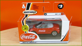 Matchbox Autíčko (Made in China) No.2 - Coca-Cola MGF 1.8i - 50th Anniversary