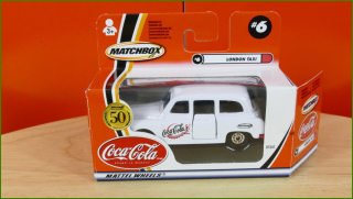 Matchbox Autíčko (Made in China) No.6 - Coca-Cola - London Taxi - 50th Anniversary