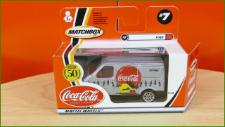 Matchbox Autíčko (Made in China) No.7 - Coca-Cola - Ford Transit - 50th Anniversary