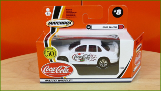 Matchbox Autíčko (Made in China) No.8 - Coca-Cola - Ford Falcon - 50th Anniversary