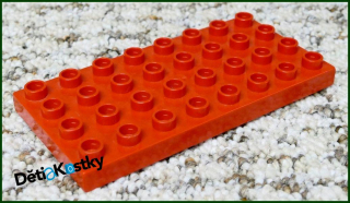 Lego® Duplo® Podložka/Destička 4x8 Červená