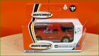 Matchbox Autíčko (Made in China) No.23 - Ford Explorer Sport Trac