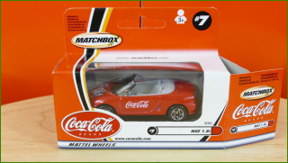 Matchbox Autíčko (Made in China) Coca-Cola - No.7 - MGF 1.8i