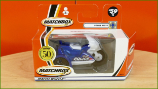 Matchbox Autíčko (Made in China) No.59 - Moto Police - 50th Anniversary