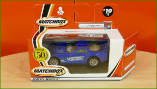 Matchbox Autíčko (Made in China) No.10 - Dodge Viper GTS R - 50th Anniversary
