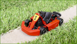 Kovový Model Autíčko Majorette Kart