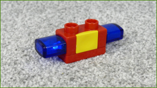Lego® Duplo® Majáček/Maják - Houká Bliká - Červeno-Žlutý (Boční Tlačítko) (Včetně Baterií)
