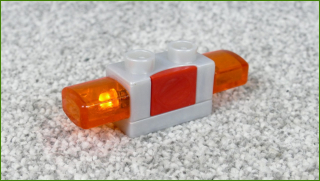 Lego® Duplo® Majáček/Maják - Pouze Bliká - Oranžovo-Šedý (Boční Tlačítko) (Včetně Baterií)