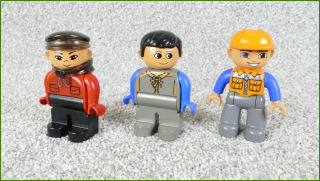 Lego® Duplo® Set Tří Figurek (Dělník, Čaroděj, Strojvůdce Intelli)