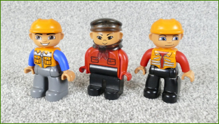 Lego® Duplo® Set Tří Figurek (Dělník, Cestář, Strojvůdce Intelli)