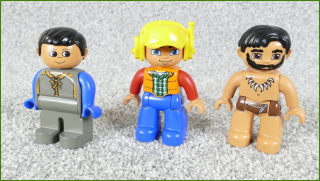Lego® Duplo® Set Tří Figurek (Pravěk, Pilot, Čaroděj)