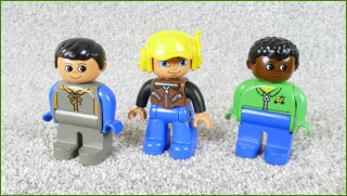 Lego® Duplo® Set Tří Figurek (Černoušek, Pilot, Čaroděj)
