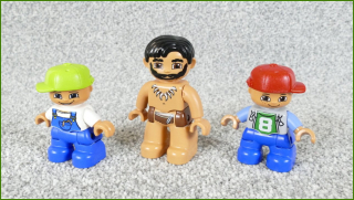 Lego® Duplo® Set Tří Figurek (Pravěký Člověk a Dvě Děti)