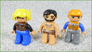 Lego® Duplo® Set Tří Figurek (Dělník, Pilot, Pravěk)
